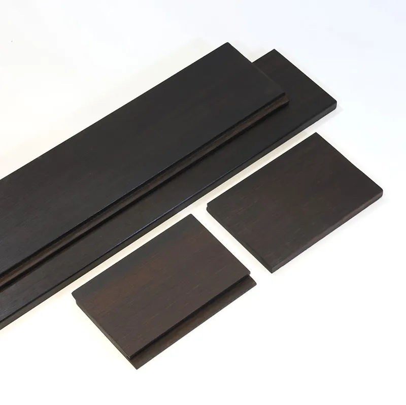 Dark Carbonized Outdoor Strand Woven Bamboo Wall Cladding