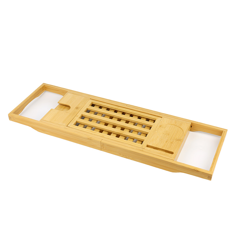 Adjustable Handcrafted Bamboo Bath Tray