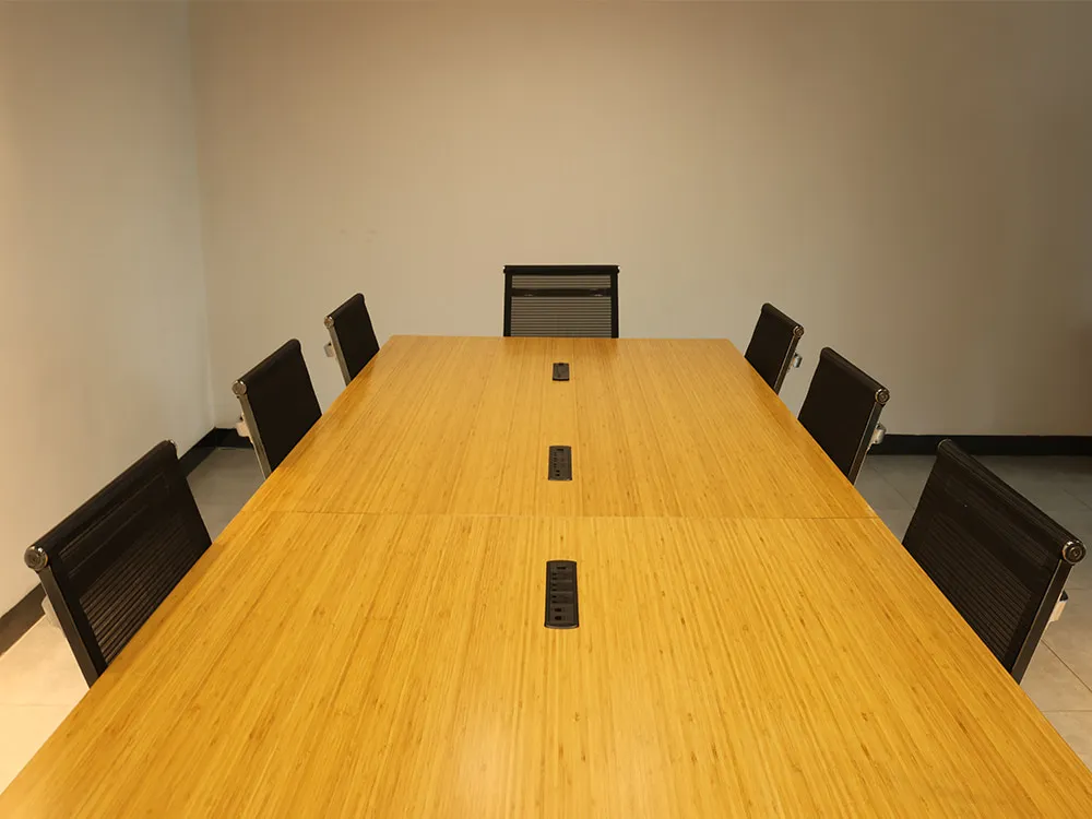 Meeting Table with Bamboo Desktop Panel