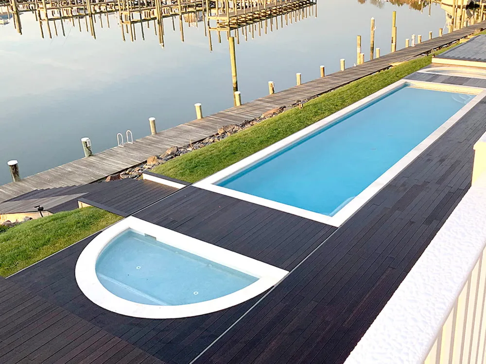 Bamboo Decking -Lakeside Villa Project in Delaware, USA